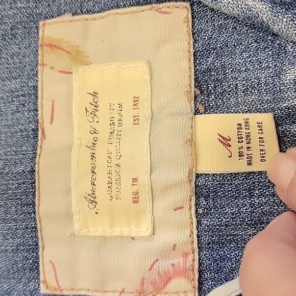 Abercrombie & Fitch, Size M Denim Jacket, Gently Used Condition - Picture 10 of 10